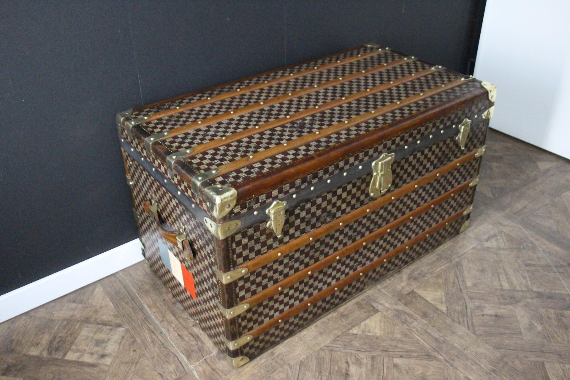 French Moynat Trunk, Moynat Steamer Trunk, Moynat Courrier Trunk, Moynat Luggage