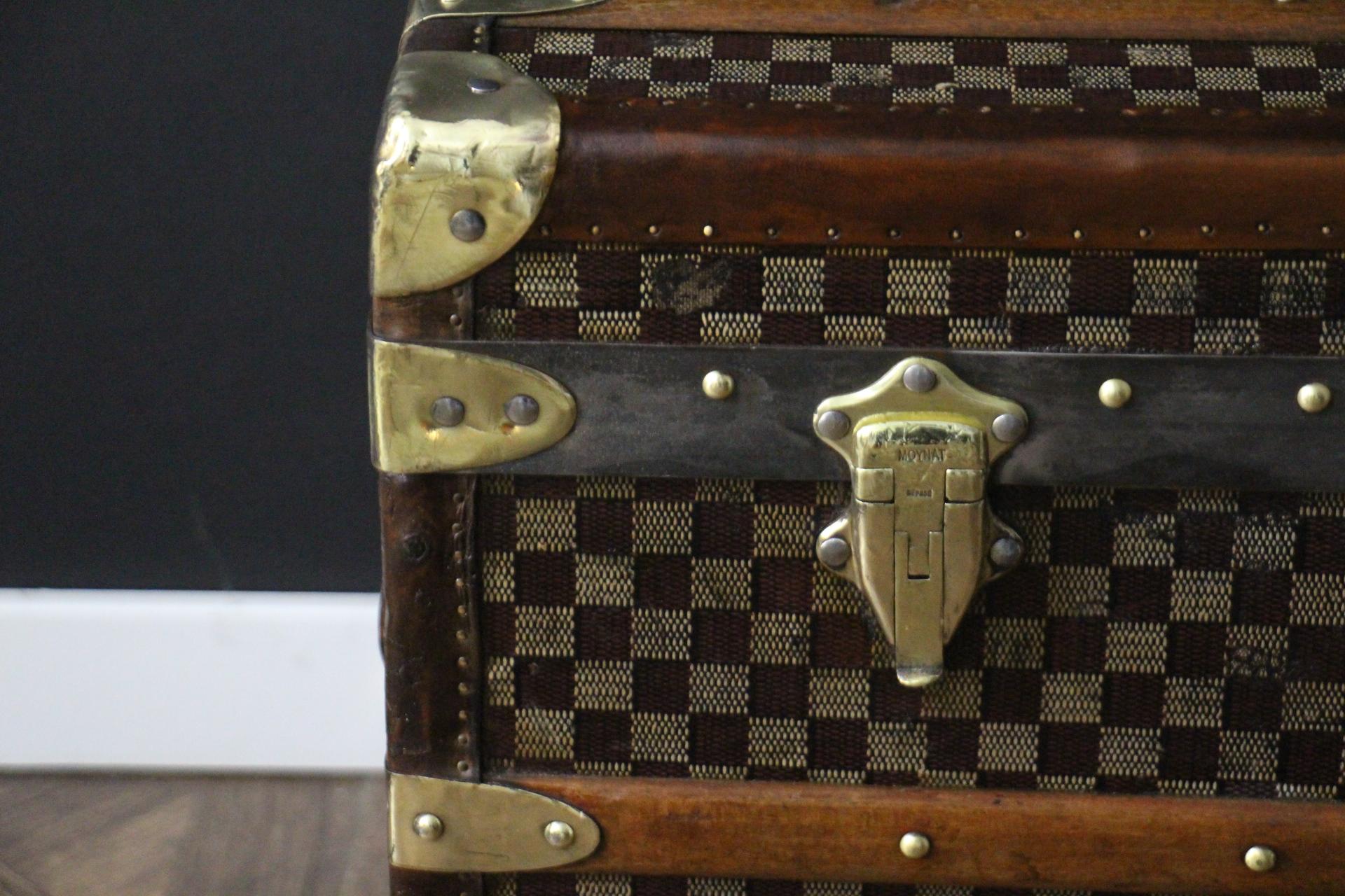 20th Century Moynat Trunk, Moynat Steamer Trunk, Moynat Courrier Trunk, Moynat Luggage