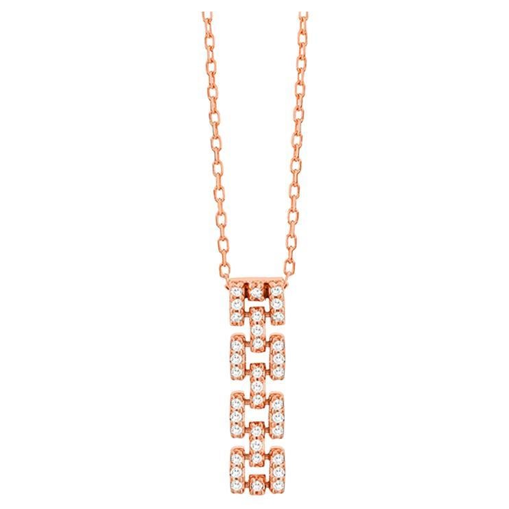 Mozafarian Kettenmotiv Diamant-Anhänger im Angebot