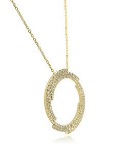 Mozafarian Diamond Yellow Gold Circular Pendant