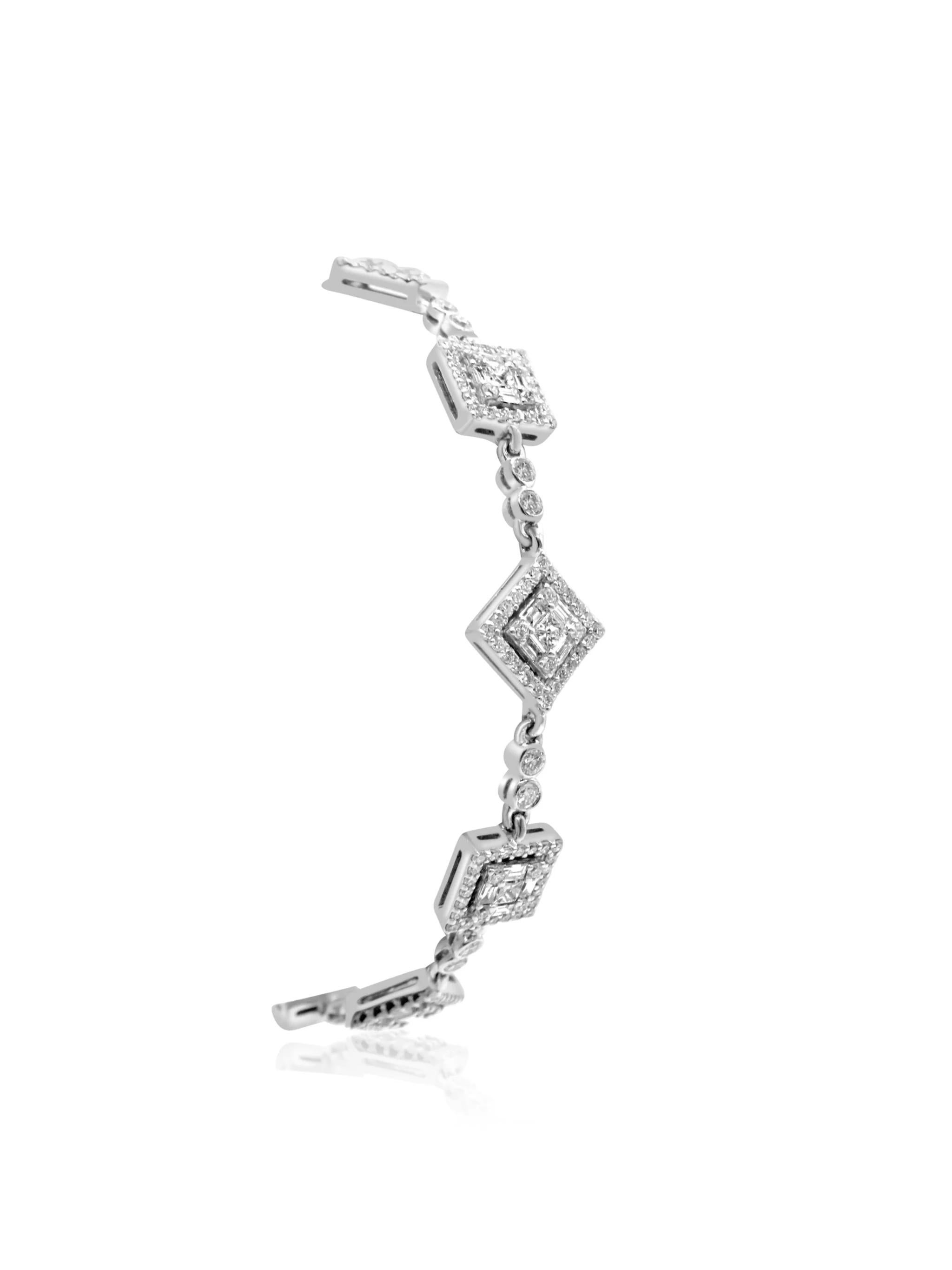 Pulsera de diamantes mozafari Artesano en venta