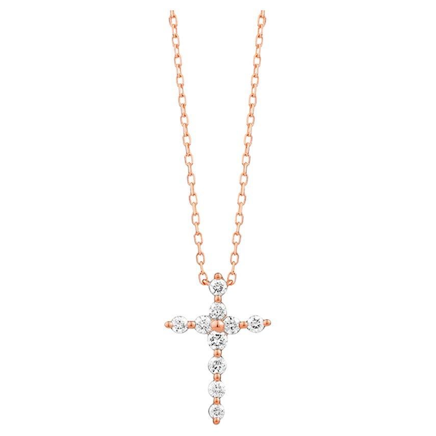 Mozafarian Diamond Cross Pendant