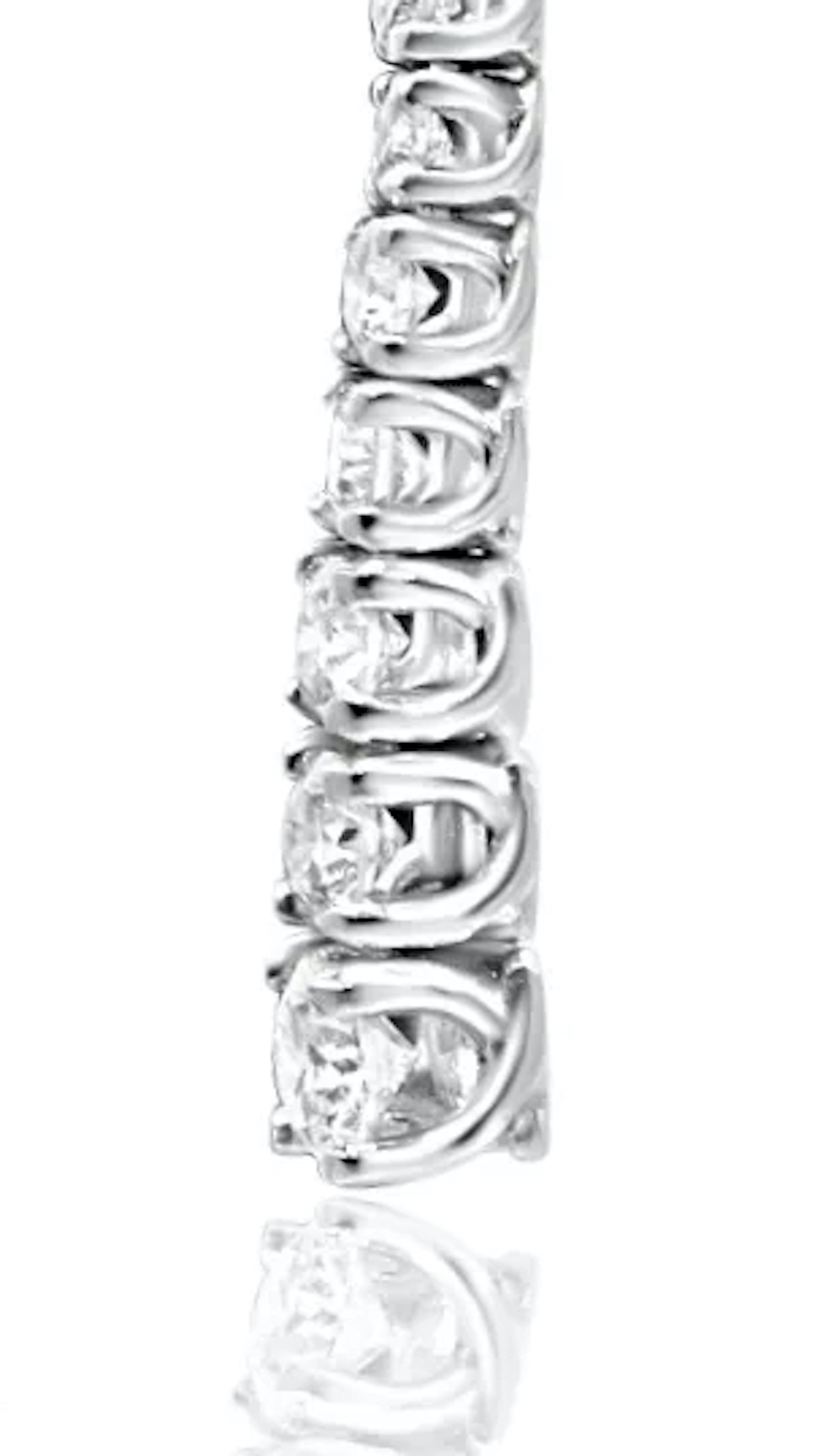 Brilliant Cut Mozafarian Diamond Drop Earrings in 18k White Gold For Sale