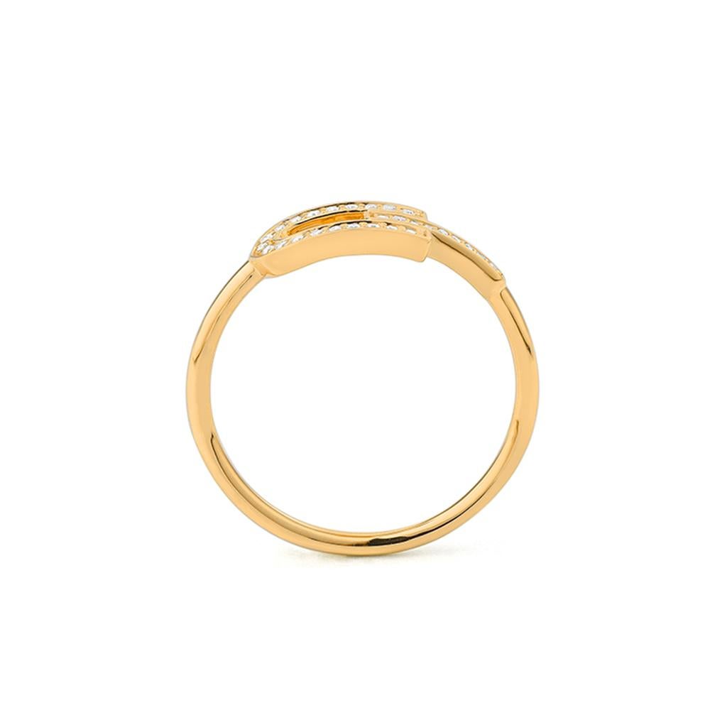 Artisan Bague géométrique à diamant Mozafarian en vente