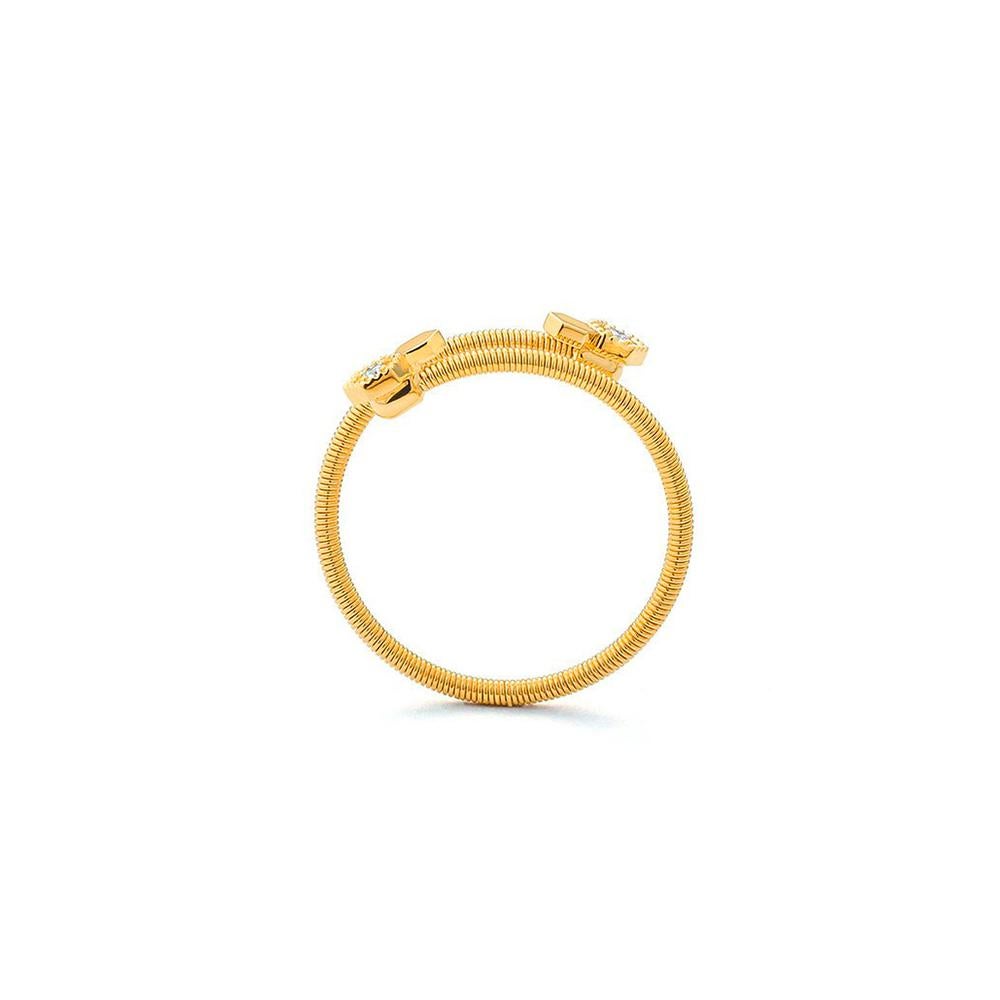 Artisan Bague en nid d'abeille à diamants Mozafariens en vente