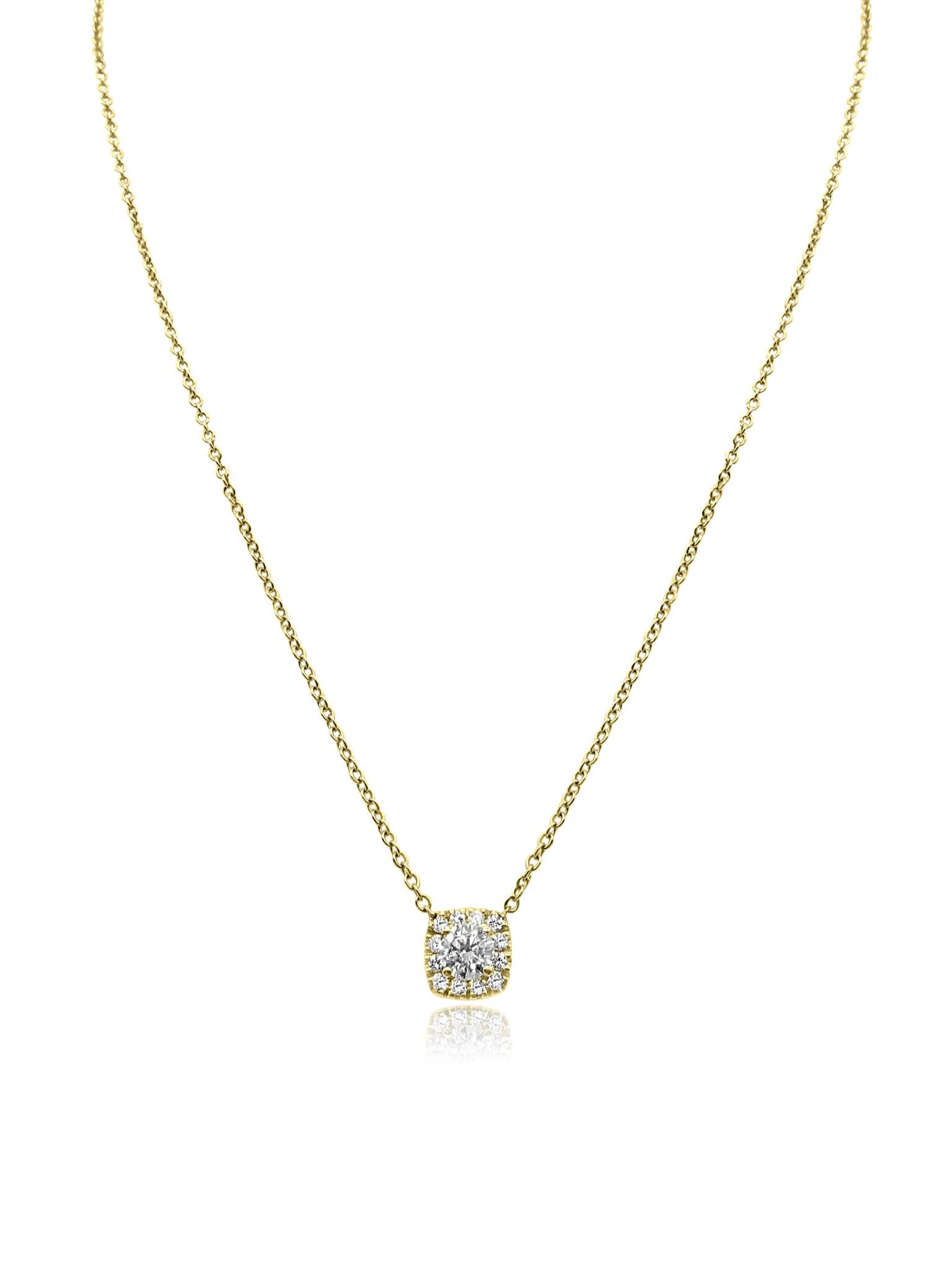 Artigiano Ciondolo con diamante Mozafariano in oro 18k in vendita
