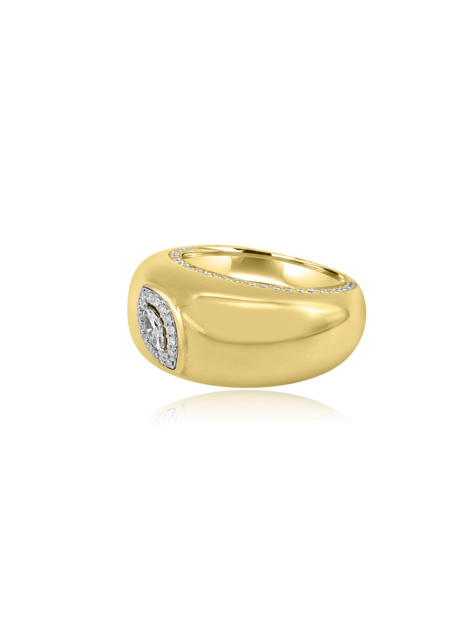 Artisan Mozafarian Diamond Ring in 18k Gold