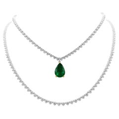 Collana di smeraldi e diamanti Mozafarian