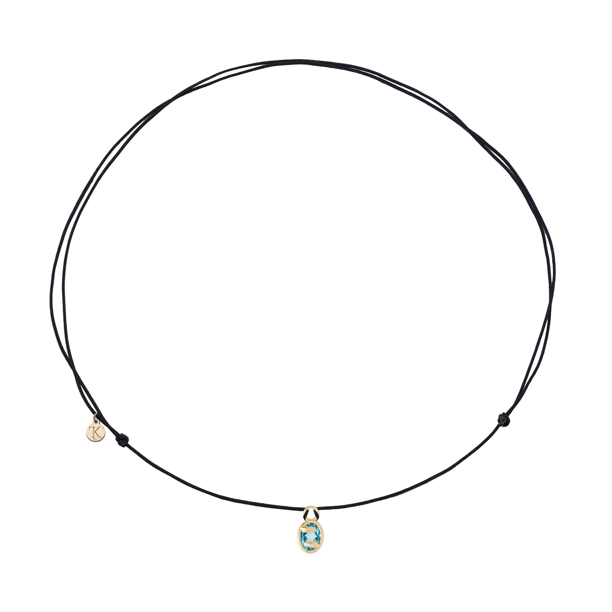 Mozafarian Gemini Capsule Pendant with Blue Topaz In condizioni Nuovo in vendita a London, GB