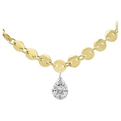 Collier goutte d'or et diamants Mozafarian