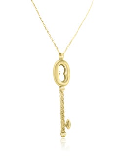 Mozafarian Yellow Gold Key Pendant