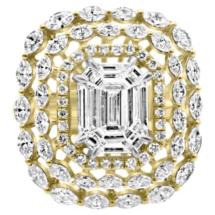 Anillo Mozafari de Oro de 18k Hecho a Mano con Diamantes