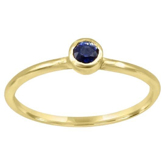 Mozafarian Handmade Blue Sapphire Ring For Sale