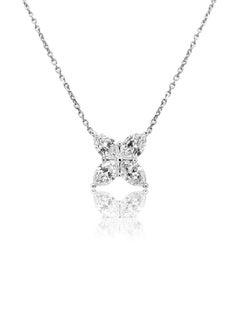 Mozafari Colgante Floral de Diamante Marquesa