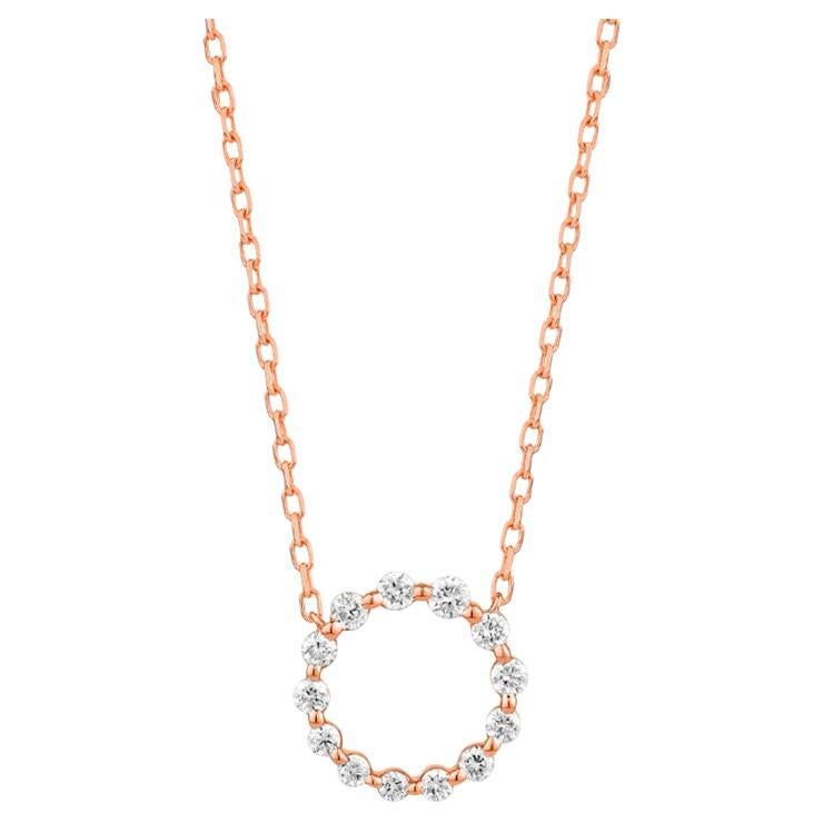 Colgante Círculo Perfecto Mozafari en Oro Rosa de 18 quilates