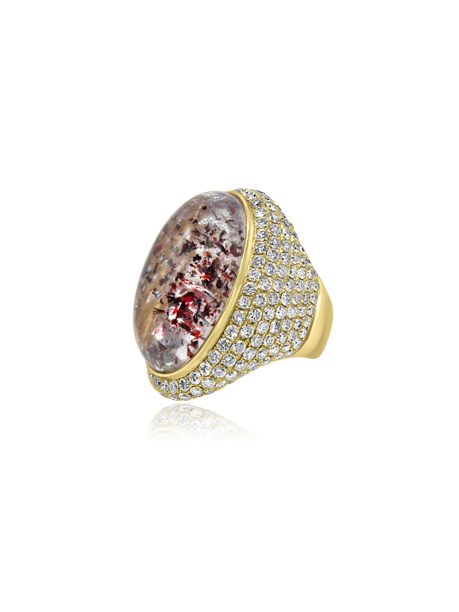 in vendita:  Anello in quarzo Rotalitte Mozafariano in oro 18 carati 2