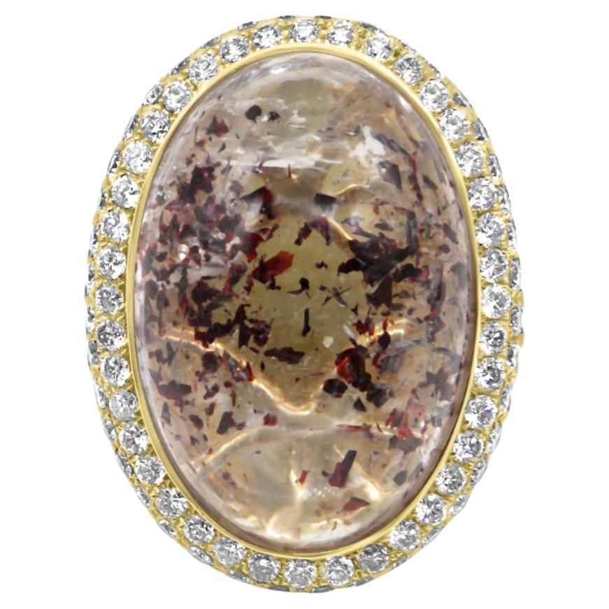 Mozafarian Rotalitte Quartz Ring in 18K Gold