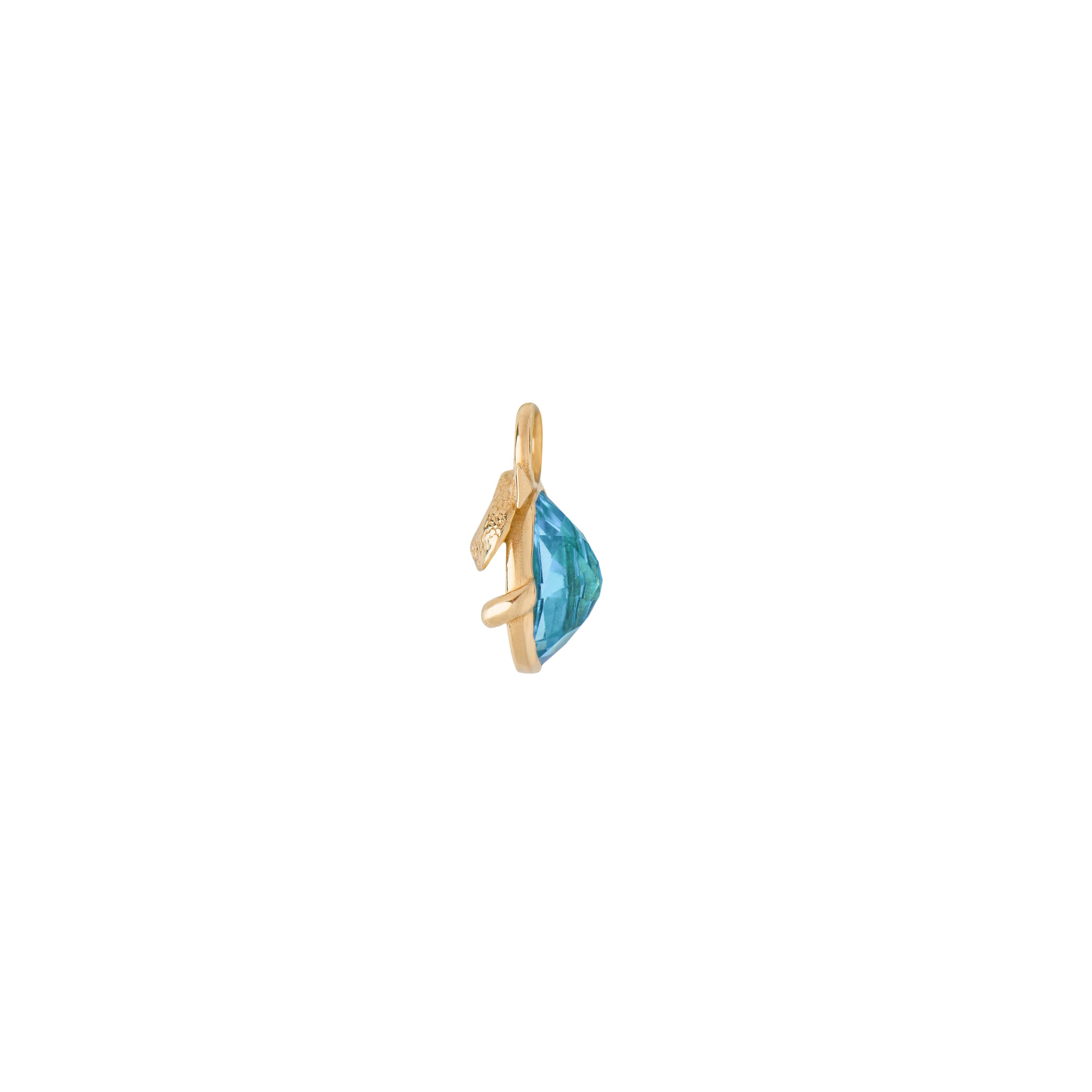 Artigiano Mozafarian Sagittarius Capsule Pendant with Blue Topaz in vendita