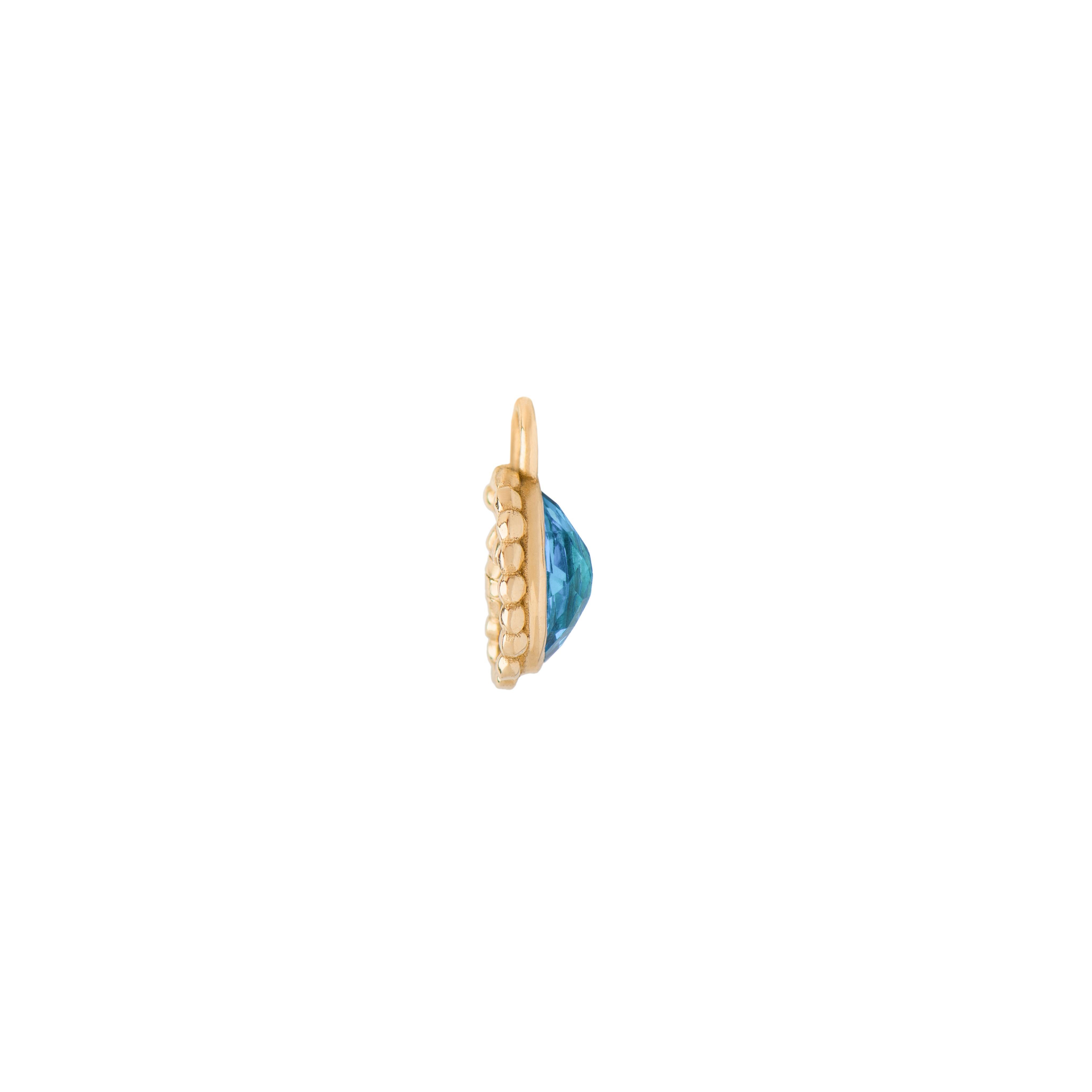 Artigiano Mozafarian Scorpio Capsule Pendant with Blue Topaz in vendita