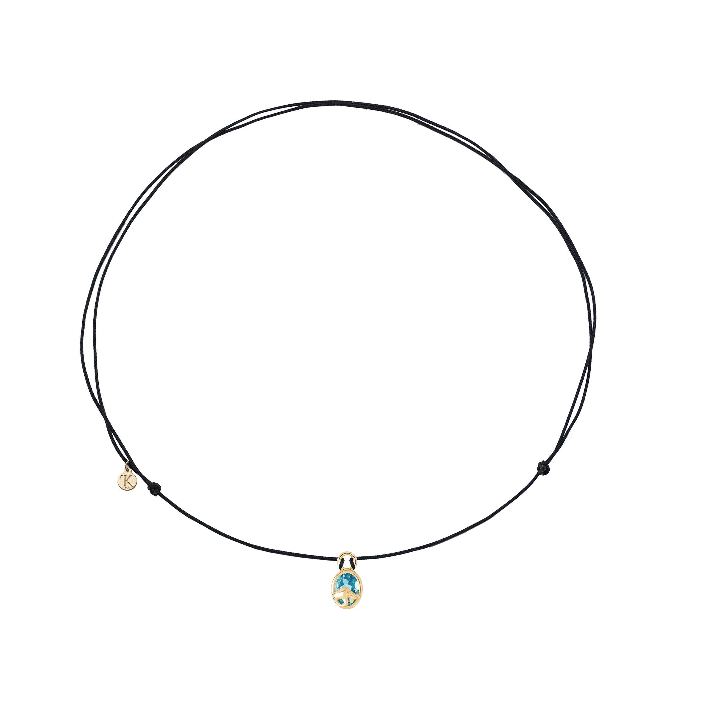 Mozafarian Taurus Capsule Pendant with Blue Topaz In condizioni Nuovo in vendita a London, GB