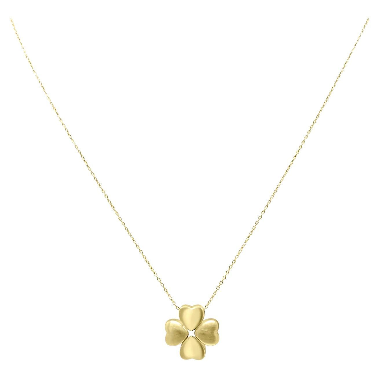 Colgante Hoja de Trébol de Oro Amarillo Mozafari en venta