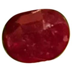 Mozambico 0.80Cts Rubino non riscaldato Tagliato Pietra 100% Naturale Certificata