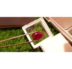 Mozambique 6.68 ct Purplish Red IGI Certified Red Ruby Cut Jewelry Stone