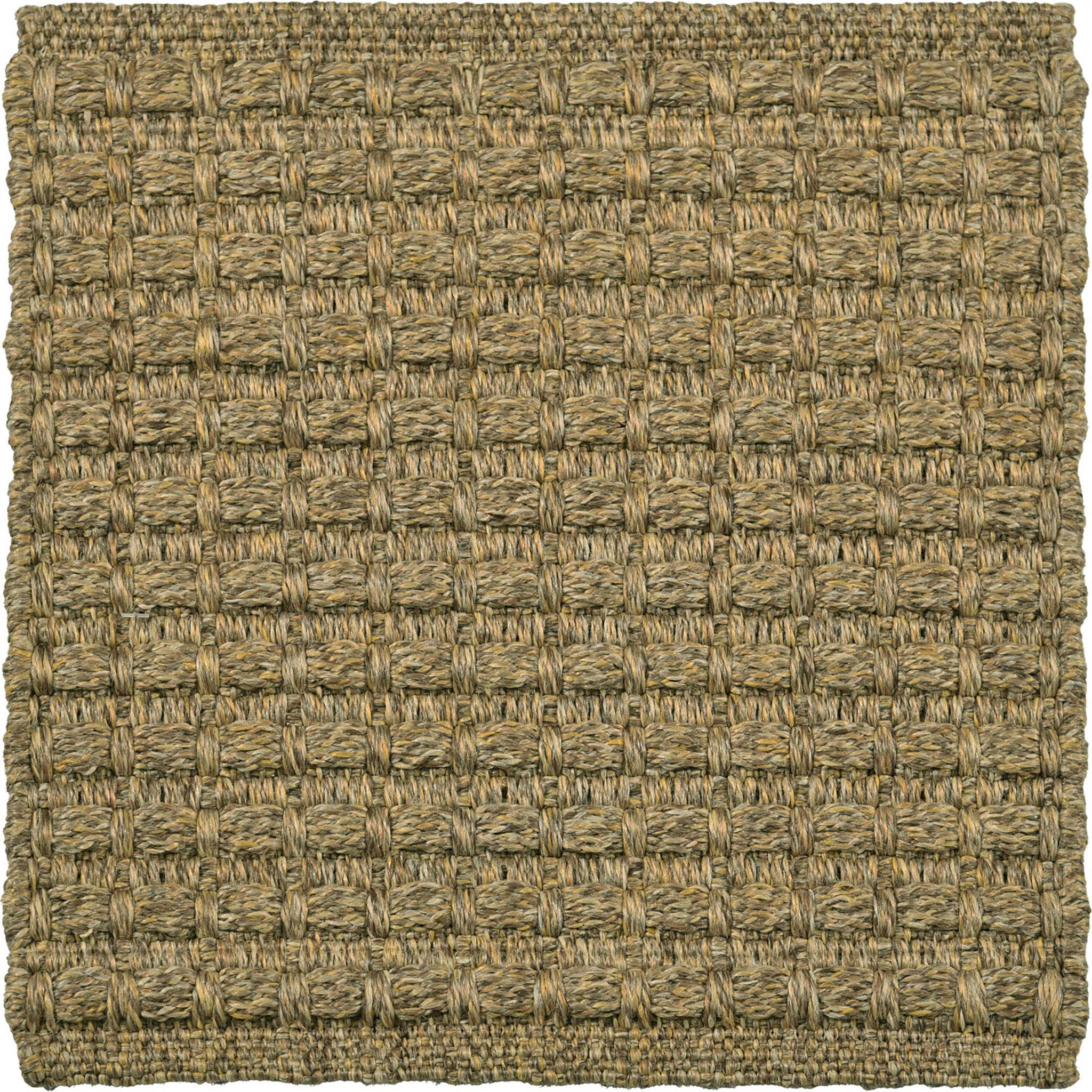 Tessuto a mano Mozambico 8x10ft oro chiaro sisalene 100% PP mini plaid  tappeto di lusso tessuto a mano in vendita