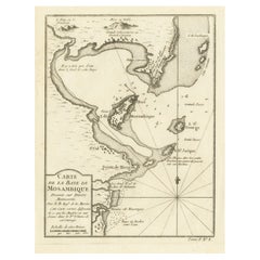 Mozambique Bay – French Naval Sea Chart by Bellin, c.1765