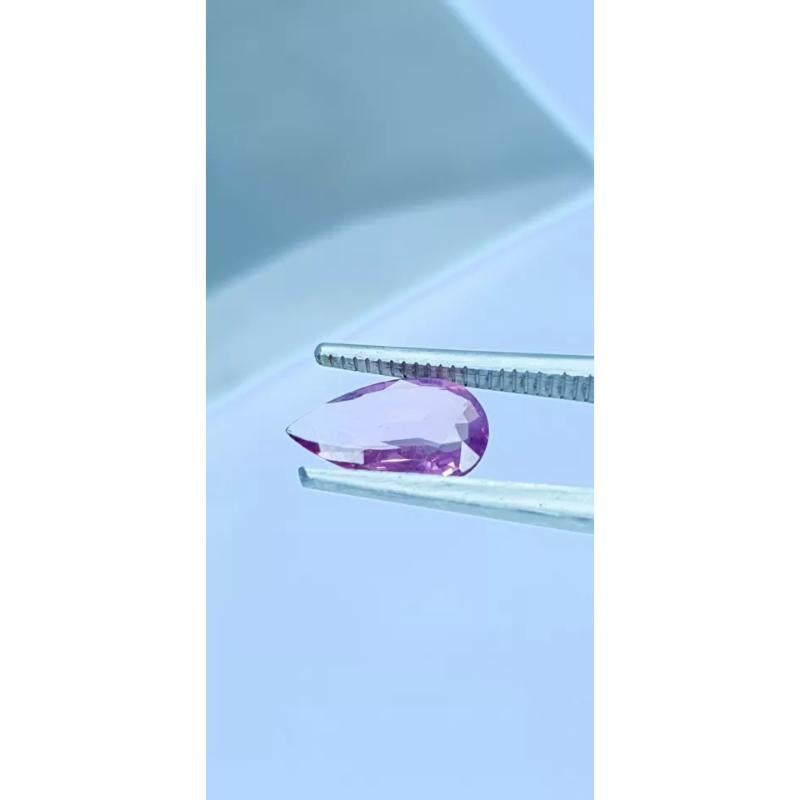 Pear Cut Mozambique Pink Spinel 1.12 cts Pear Shape Natural Stone For Sale