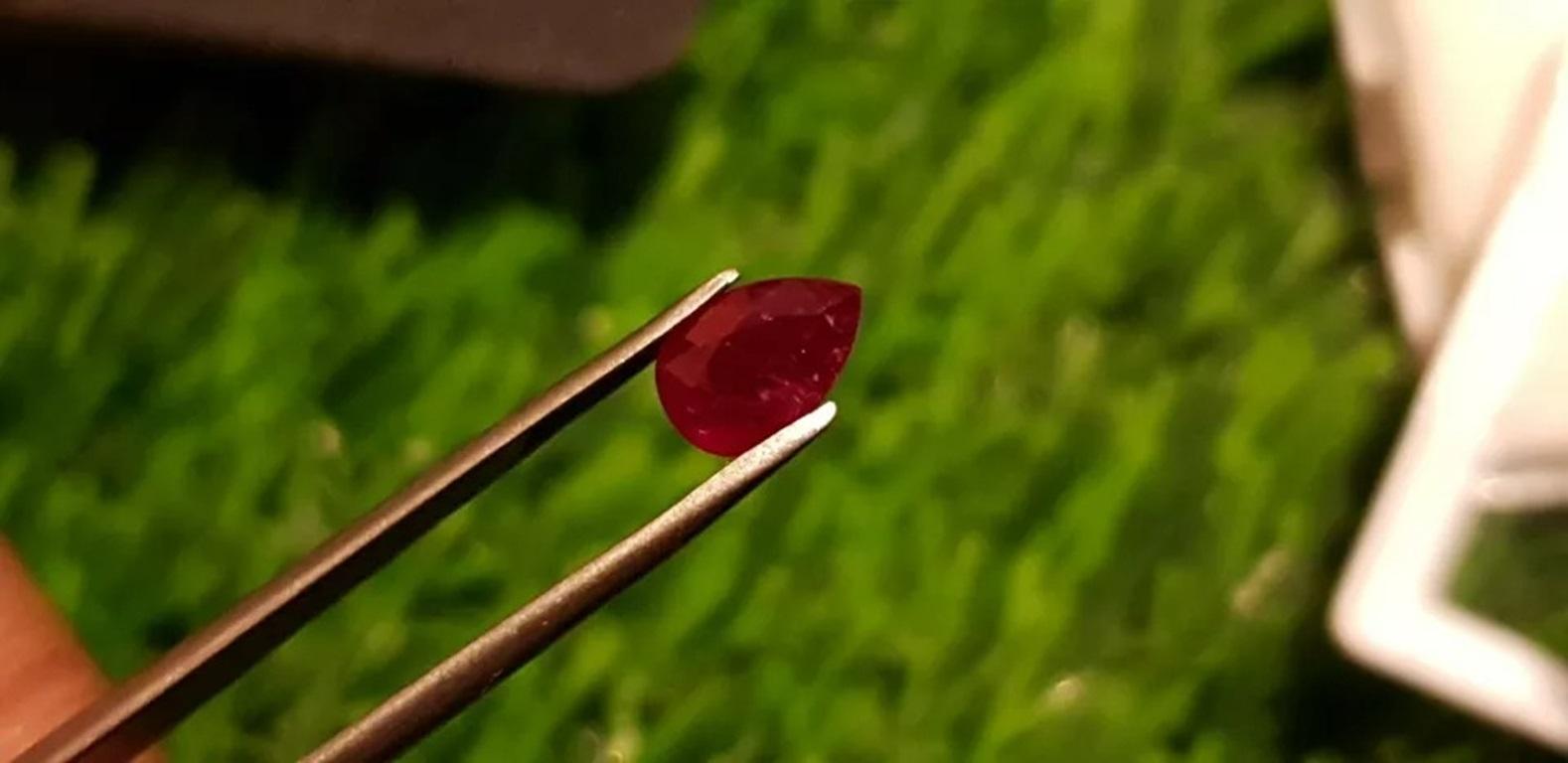 Mozambique Ruby 0.95Cts Cut Stone Unheated Ruby 100%Natural Ruby Certified

Additional information:
Condition: New without tags: A brand-new, unused, and unworn item (including handmade items) that is not in original packaging or may be missing