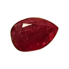 Mozambique Ruby 1.55 cts Purplish Red Natural Ruby Cut Stone Loose
