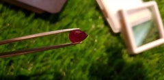 Mozambique Ruby 1.60 cts Purplish Red 100% Natural IGI Certified Red Ruby Cut