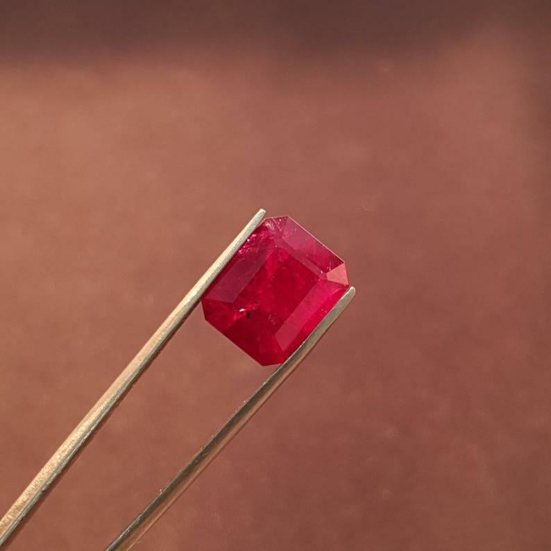 Rubí de Mozambique 6,72 qts Rubí rojo de sangre sin calentar certificado IGITL sin calor en Nuevo estado para la venta en Chicago, IL