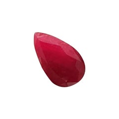 Mozambique Ruby 8.77cts Natural Unheated Blood Red Pear Stone
