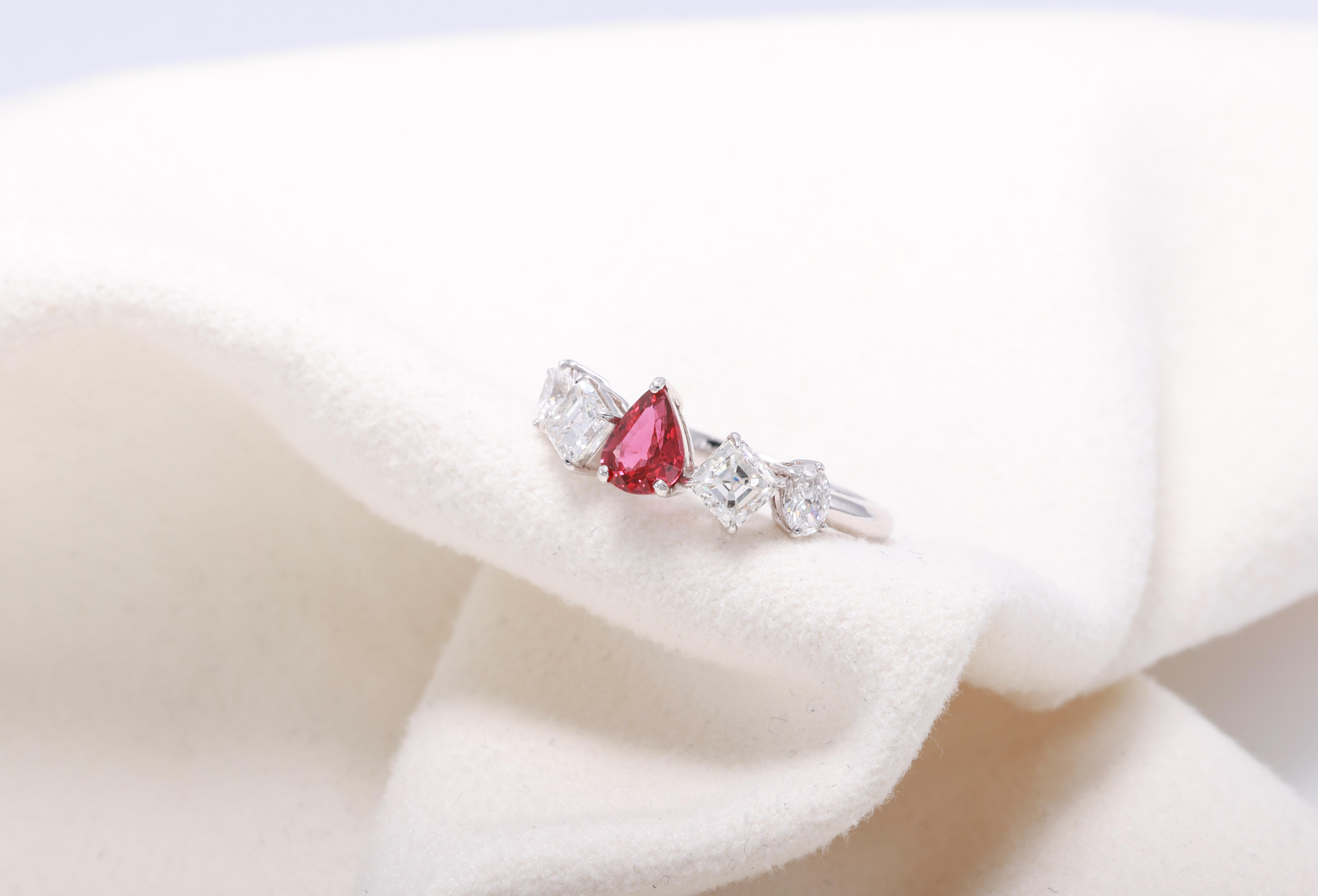 Mozambique Ruby Ring In New Condition For Sale In บางรัก, TH