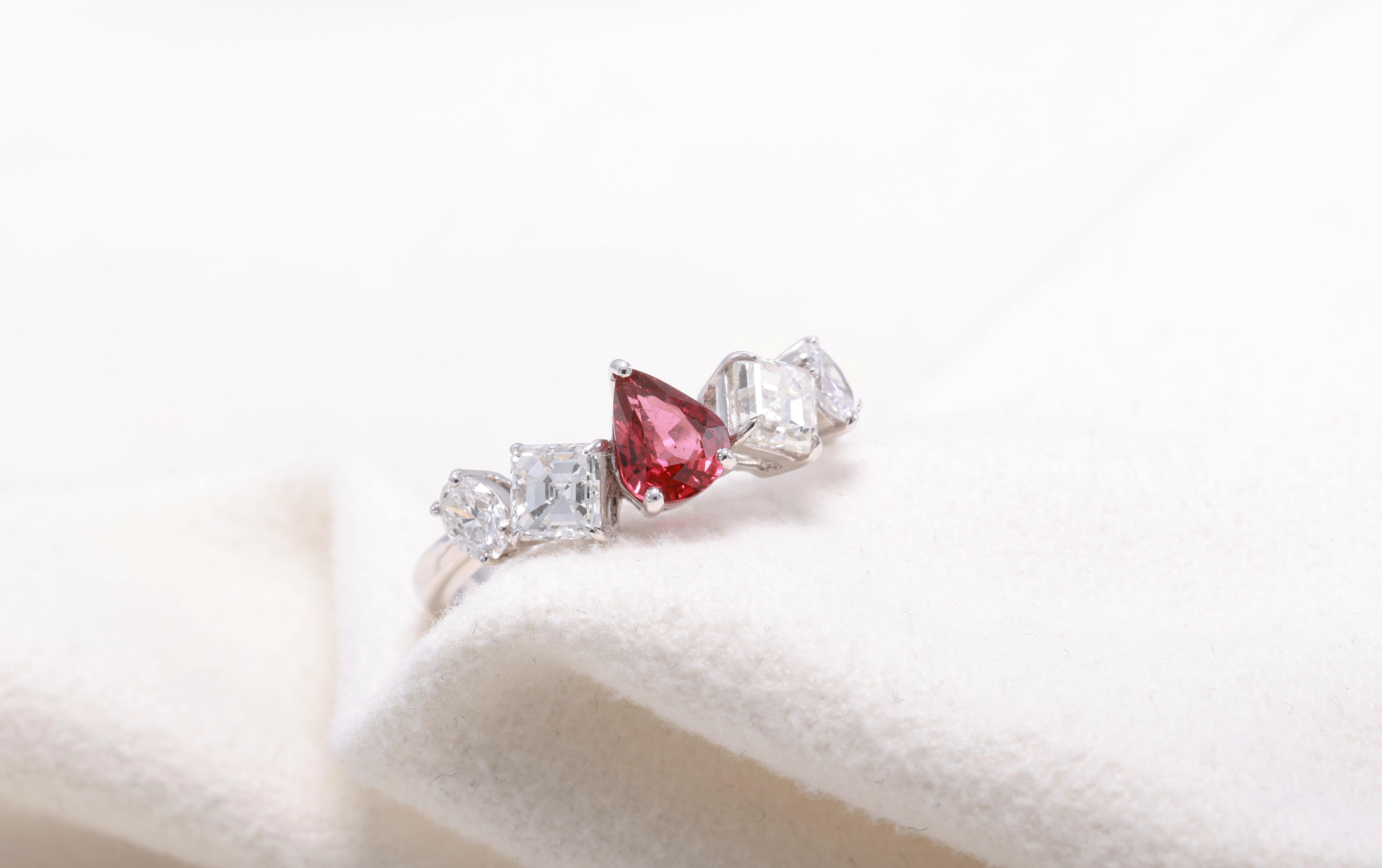 Women's or Men's Mozambique Ruby Ring For Sale