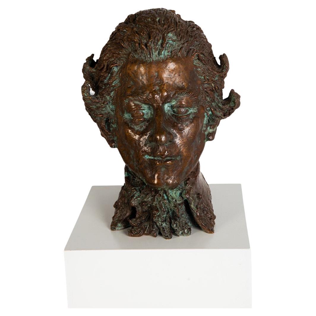 Mozart Bronze Bust, Bruno Stane Grill, Germany, 1990s For Sale