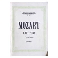 Mozart Lieder, Low Voice, Edition Peters, Max Friedlaender — Vintage Vocal 2C164