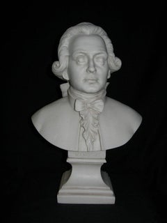 Mozart Marble Bust, 20th Century