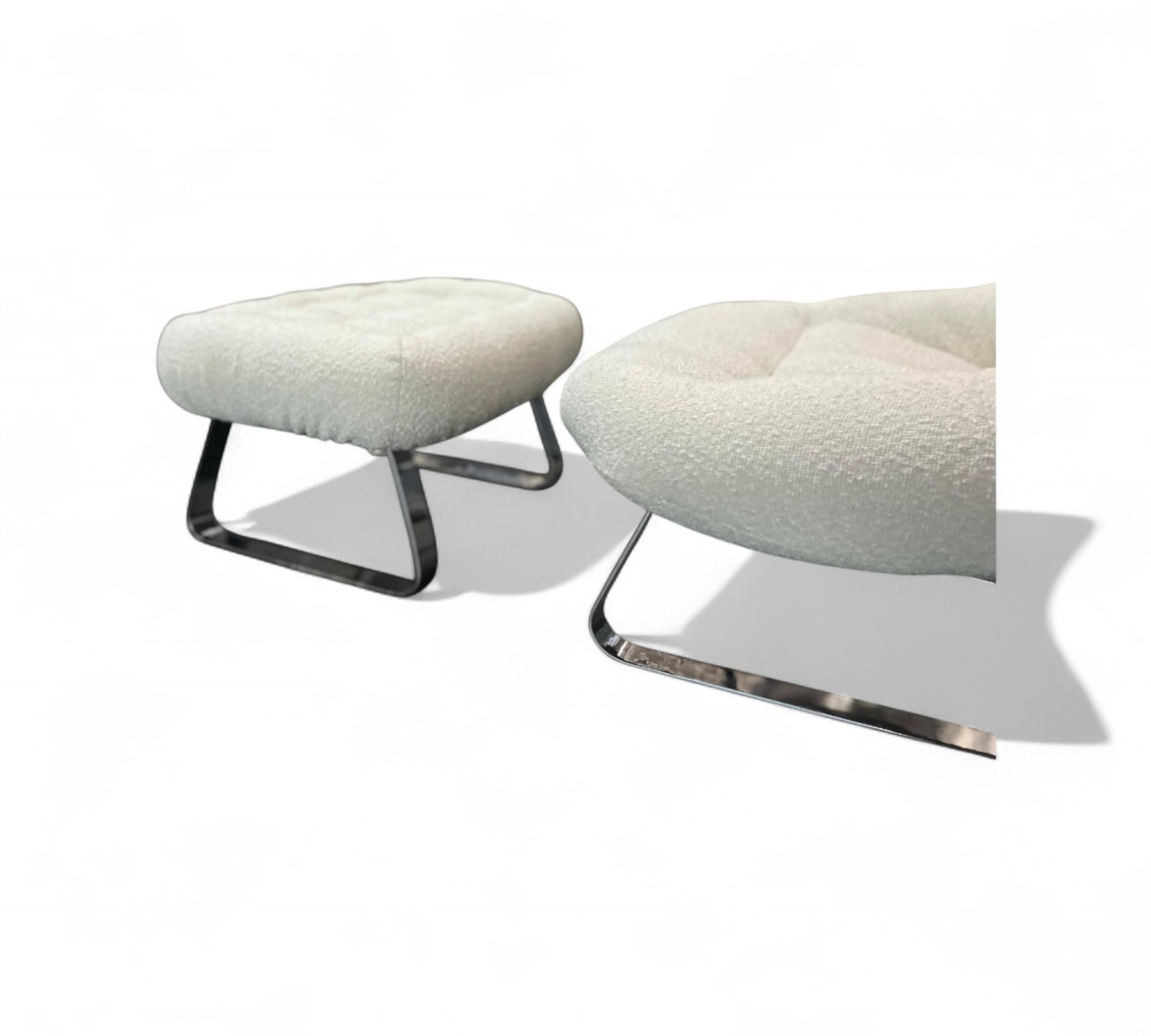 Mid-Century Modern MP-163 Chaise longue avec pouf, Percival Lafer, 1976 - Lot 651A en vente