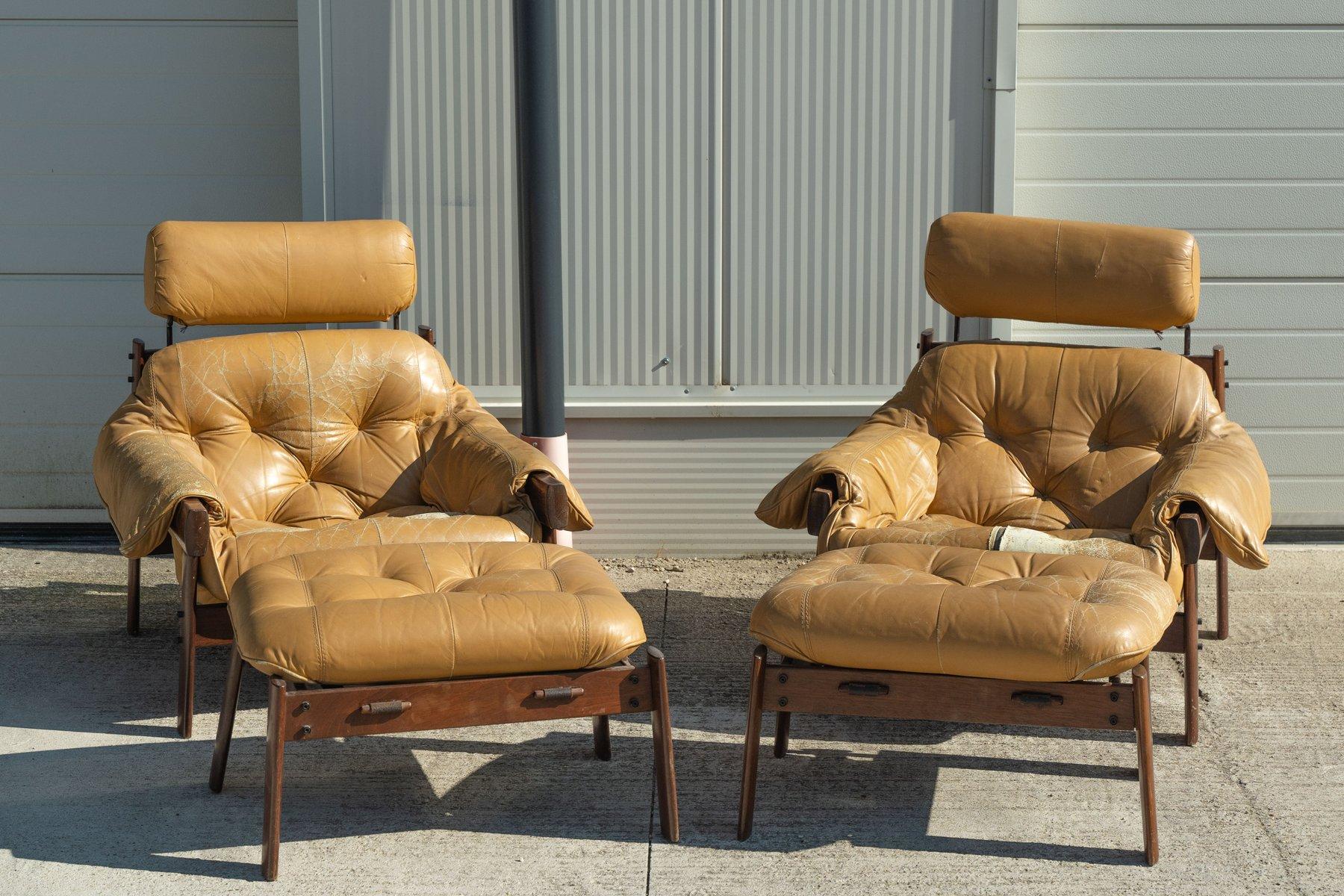 Leather Mp-41 Living Room Set by Percival Lafer for Percival Lafer, 1970s