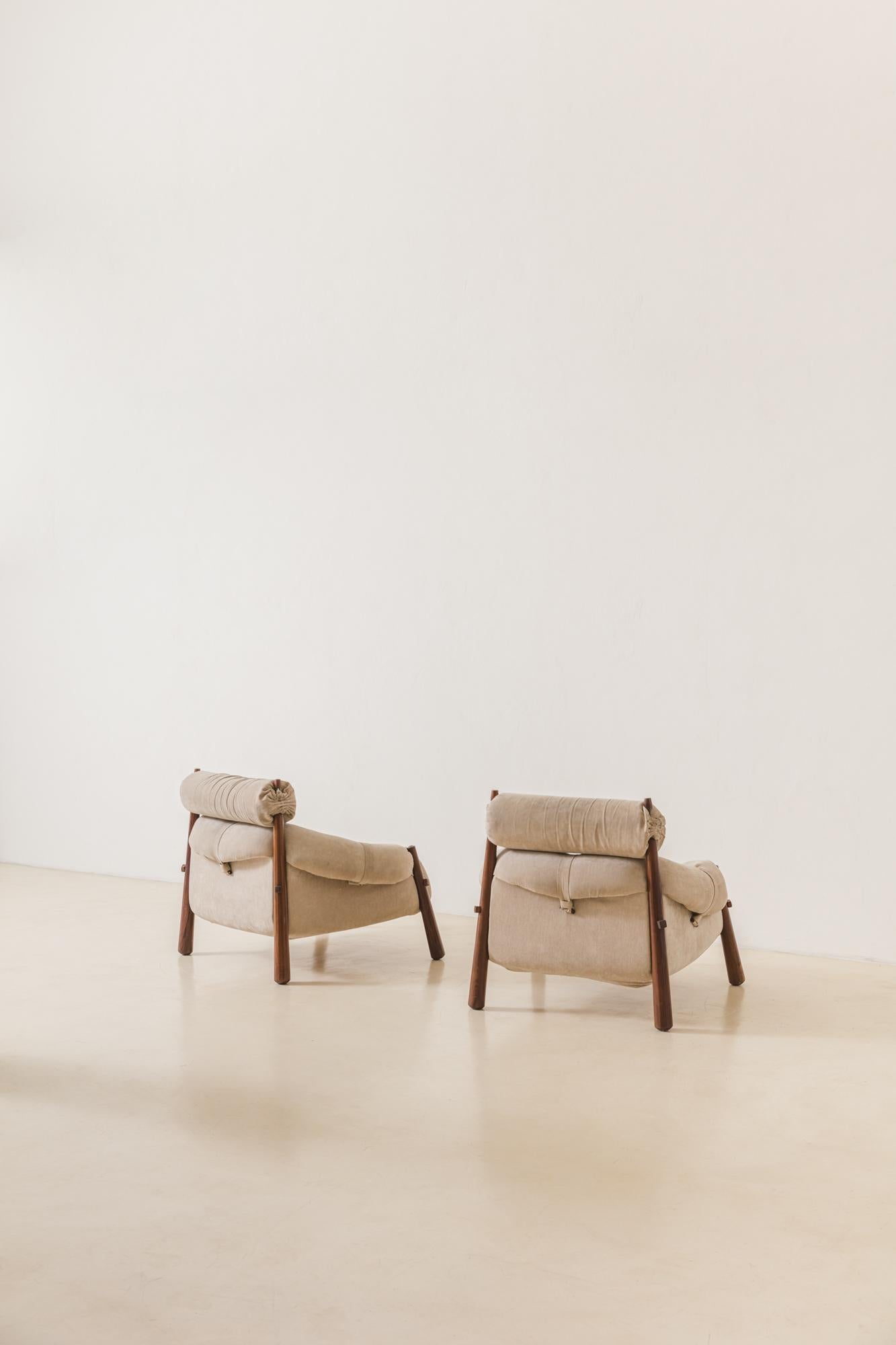 MP-81 Lounge Chair, by Percival Lafer, Late Mid-Century Modern Brazilian, 1970 1