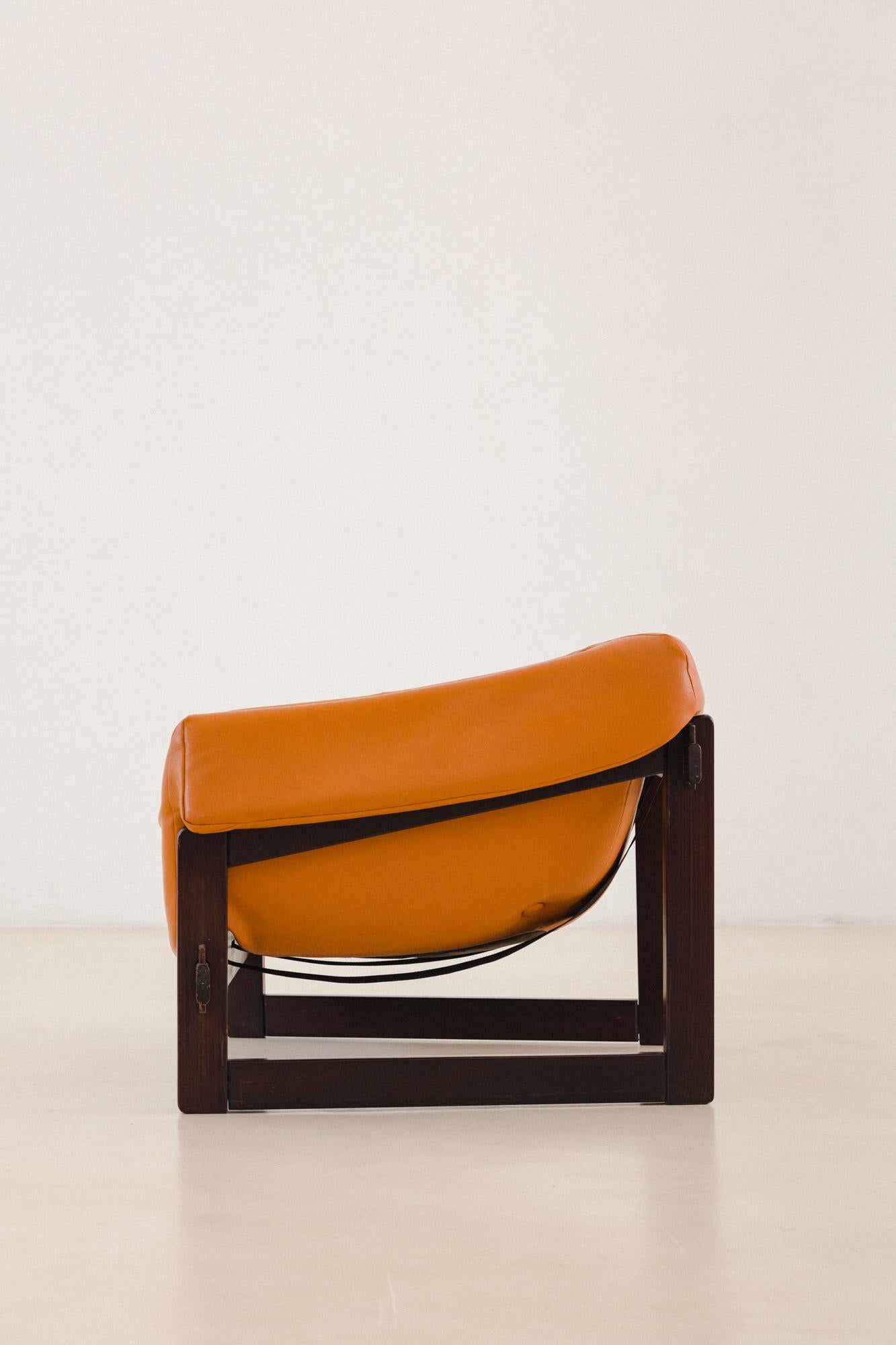 Brazilian MP-91 Midcentury Lounge Chair by Percival Lafer, 1960s For Sale