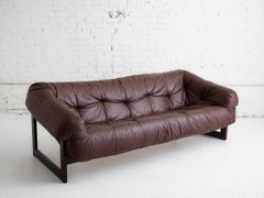 Mp-97 Tufted Leather Sofa by Percival Lafer