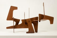 MPCEM. Sculpture abstraite en acier Corten. Pièce unique, 2014.