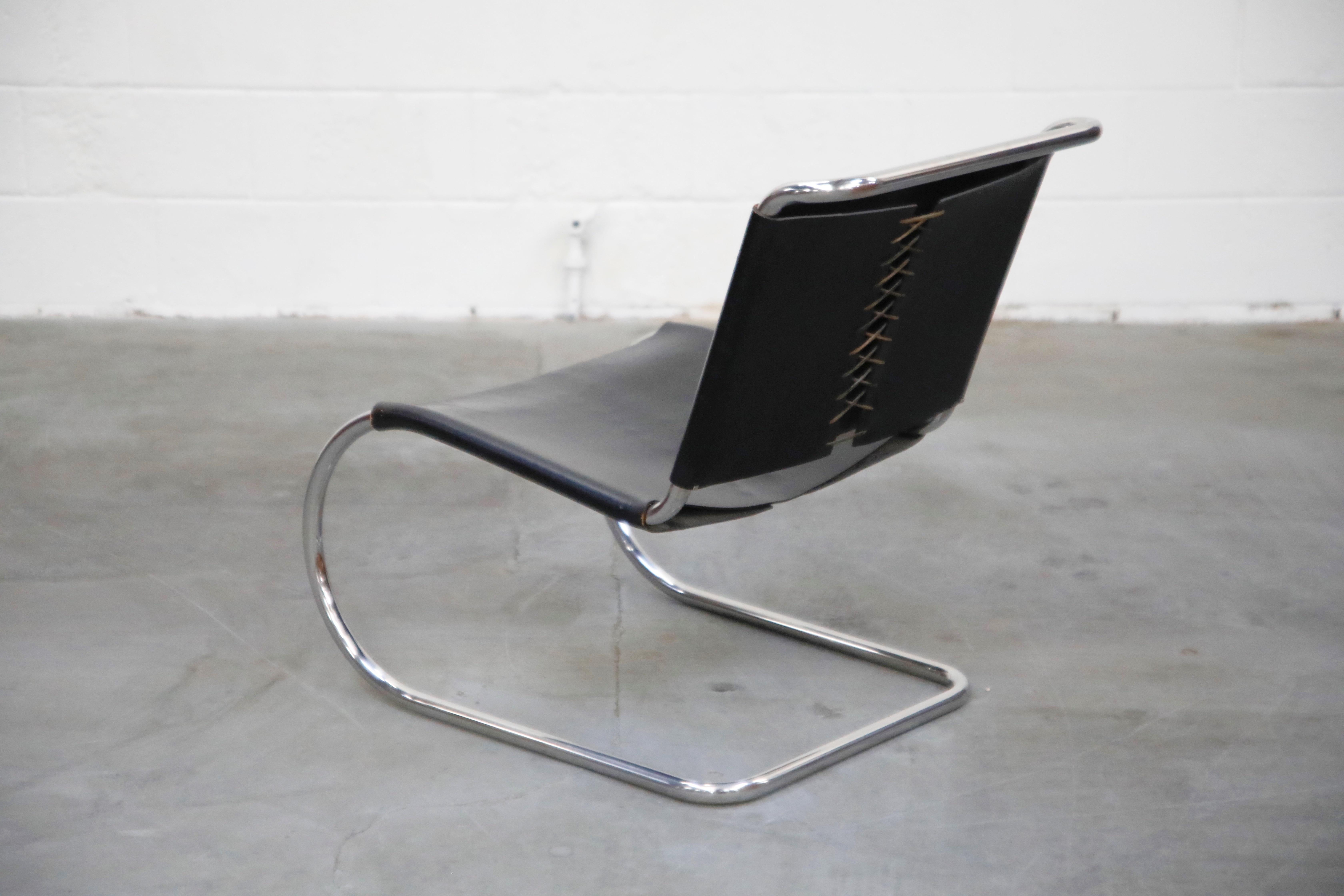 MR 30/5 Lounge Chairs by Mies van der Rohe for Knoll International, Signed Pair In Excellent Condition In Los Angeles, CA