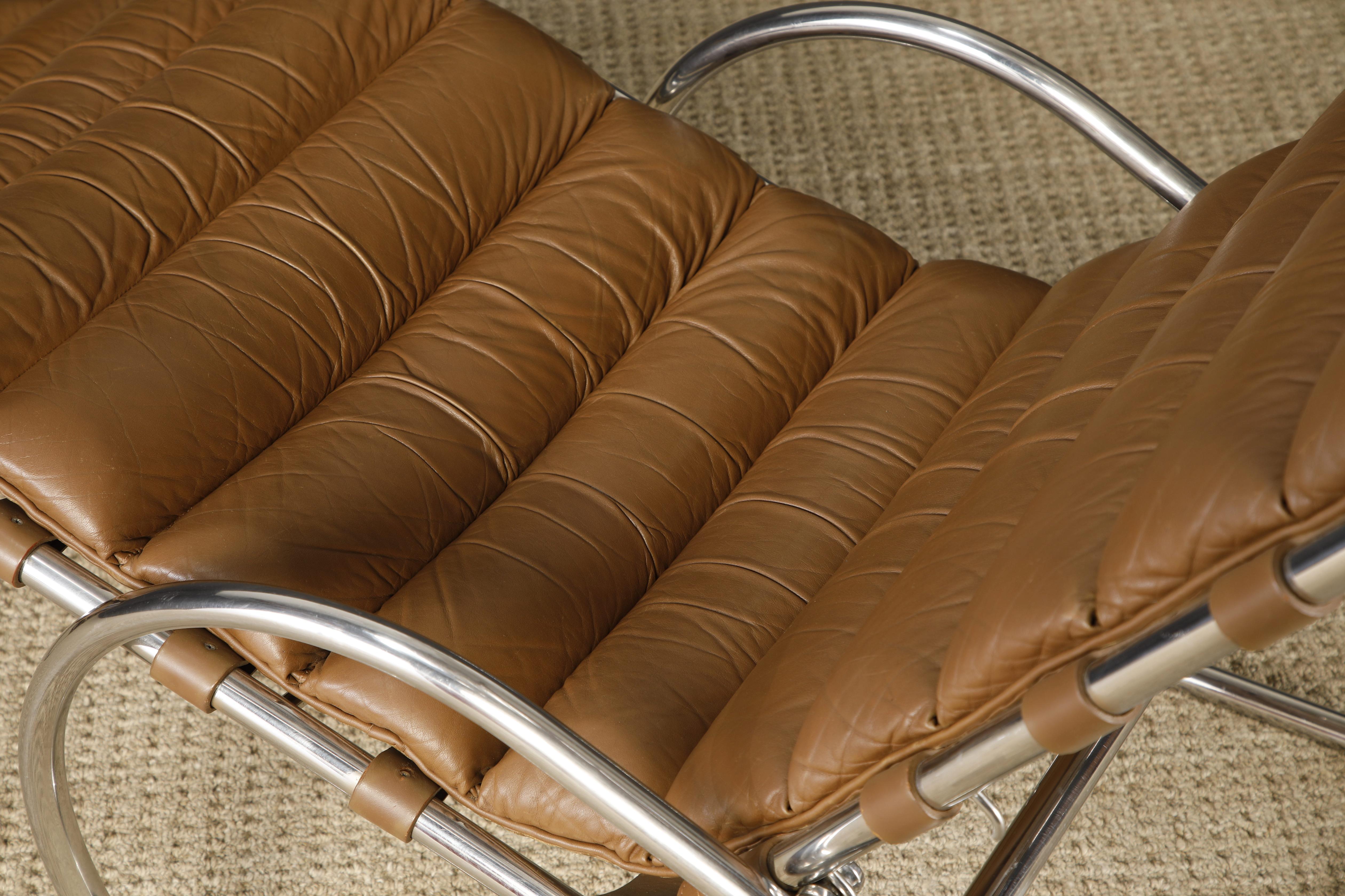 MR Adjustable Chaise Lounge by Mies van der Rohe for Knoll Intl, 1970s, Signed 6