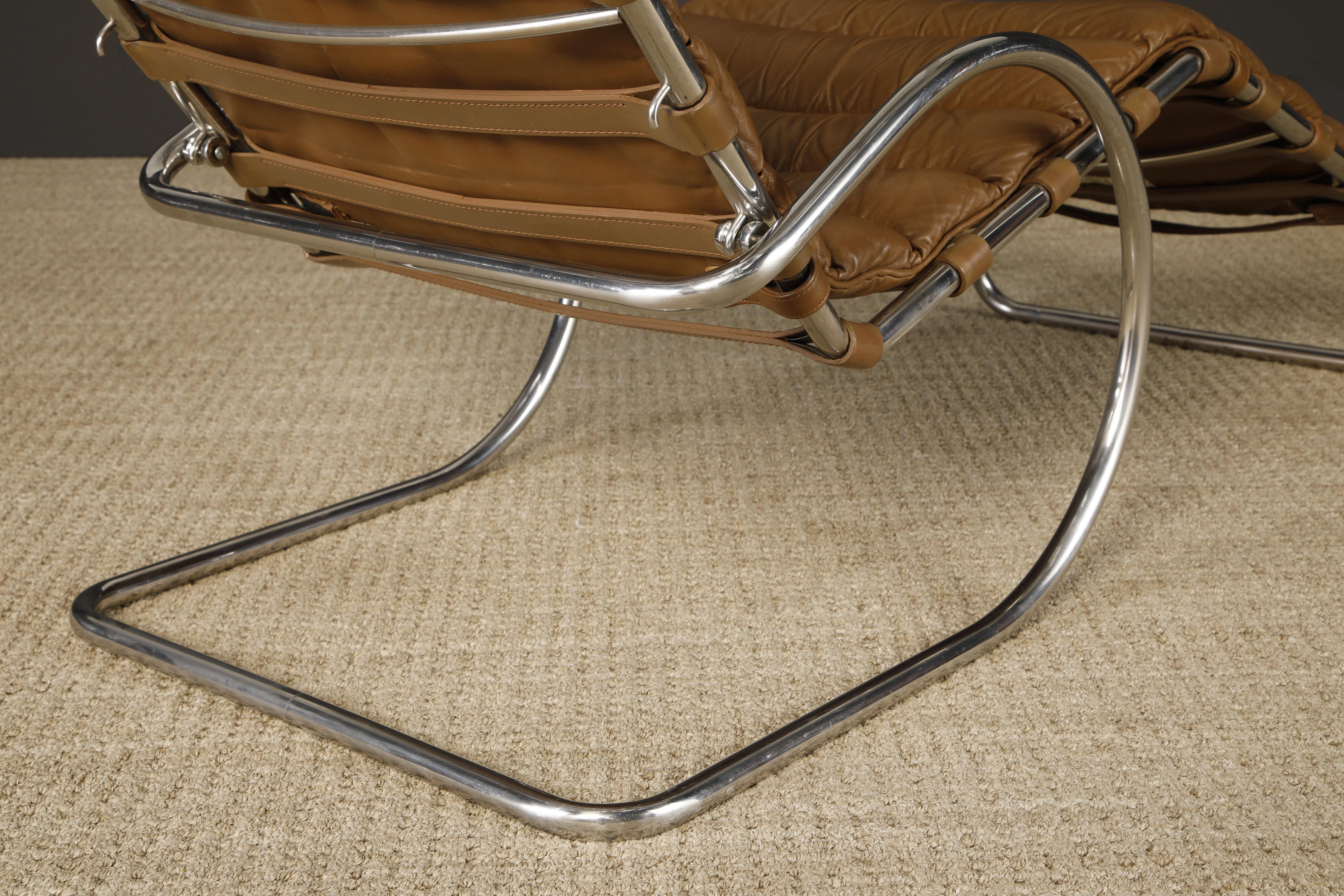 MR Adjustable Chaise Lounge by Mies van der Rohe for Knoll Intl, 1970s, Signed 7