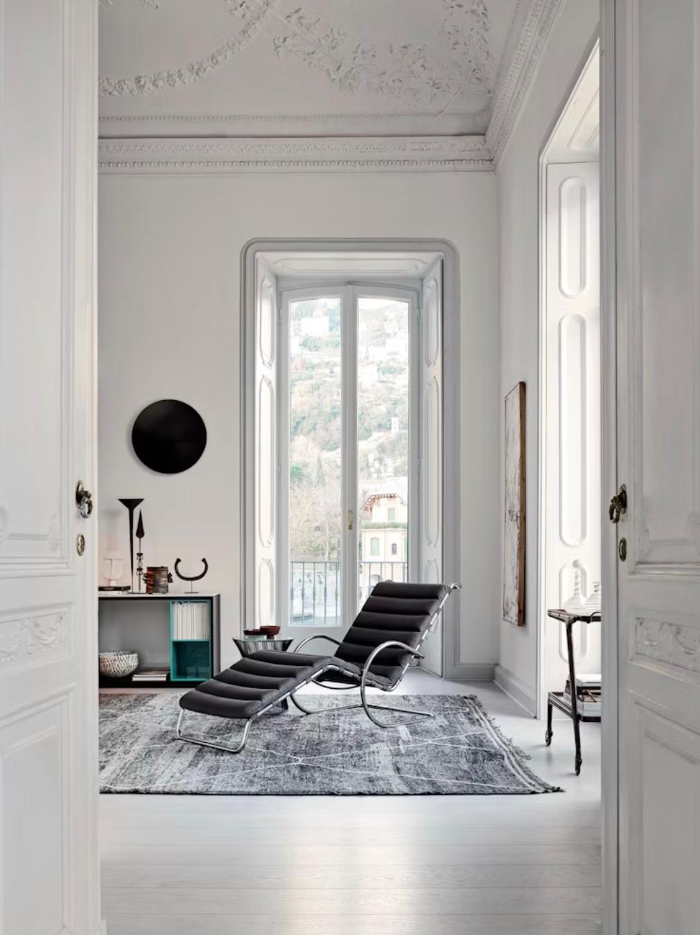 MR Adjustable Chaise Lounge by Mies van der Rohe for Knoll Intl, 1970s, Signed 13
